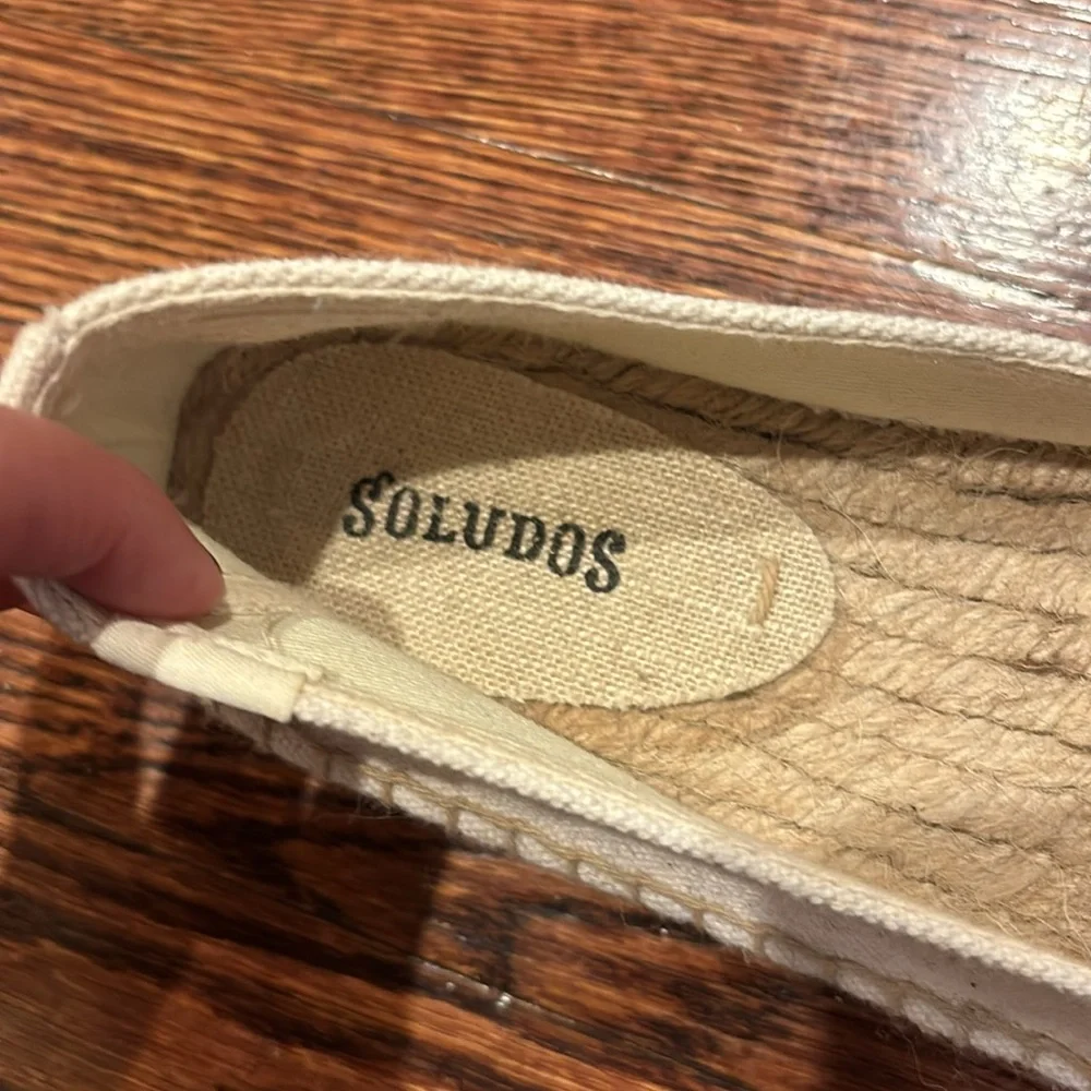 Soludos Elephant Platform Cream Espadrilles